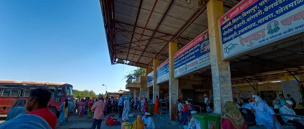 msrtc shrigonda bus depo